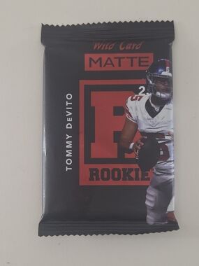 Wild Card Matte Tommy DeVito Rookie 2022 NFL NY Giants 1-Card Sealed Pack